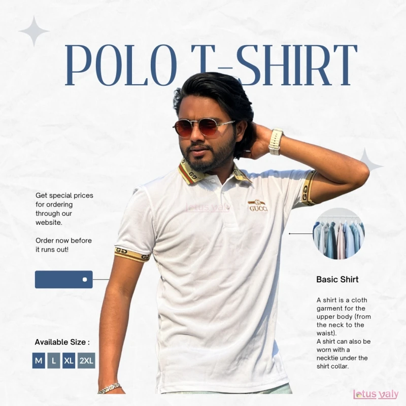 Polo T-Shirt (White)