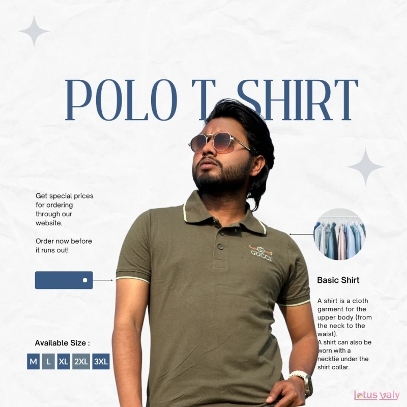Olive Polo T-Shirt