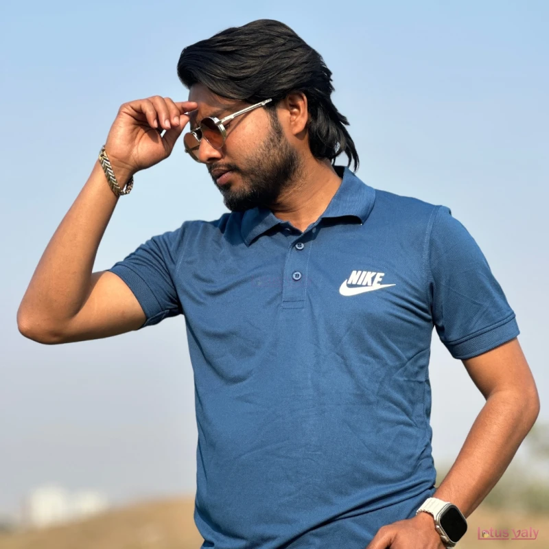Polo T-shirt(Deep Blue)