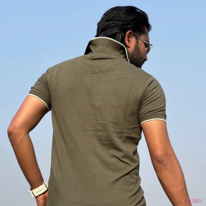 Olive Polo T-Shirt