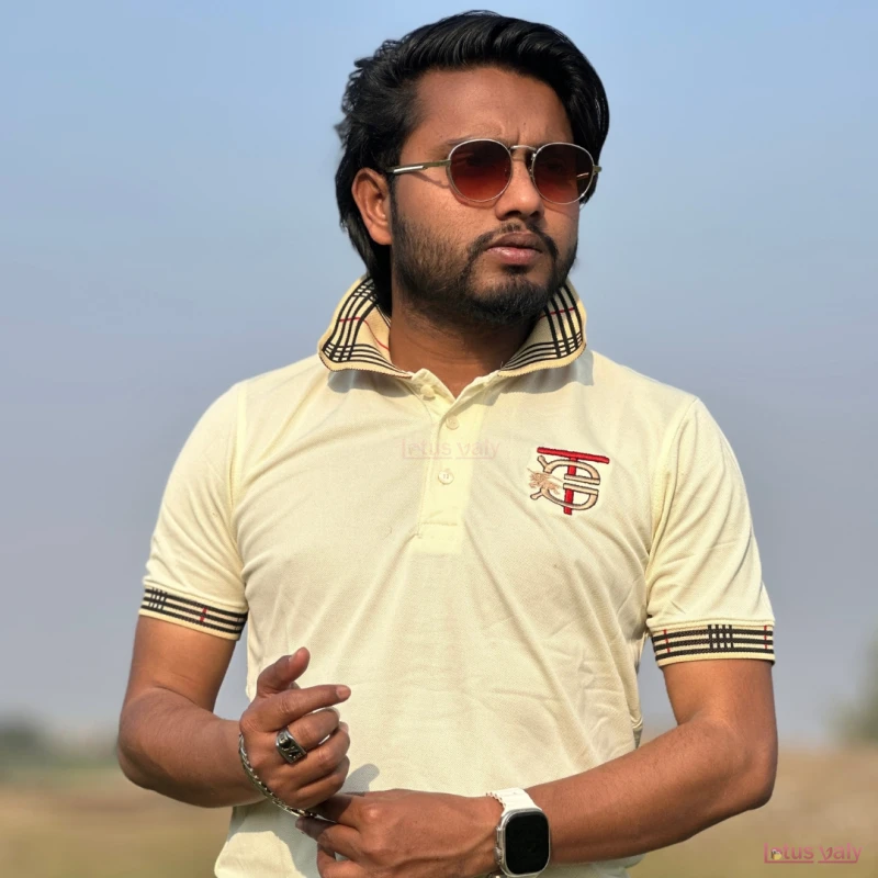 প্রিমিয়াম পোলো টি-শার্ট (ক্রিম)