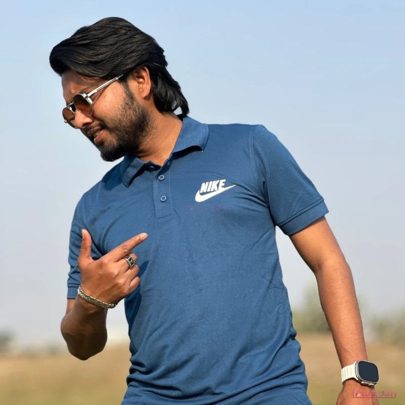 Polo T-shirt(Deep Blue)