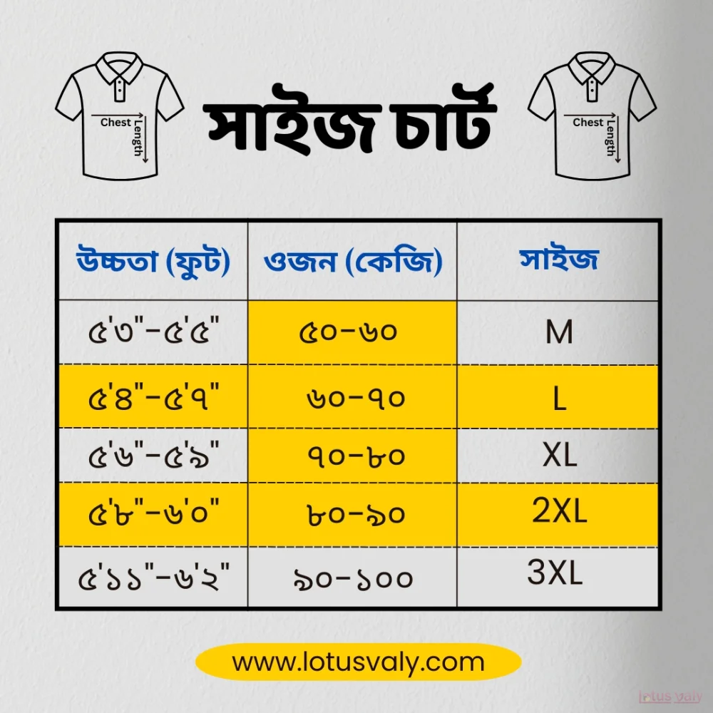 polo-t-shirt-size-chart-as-per-h-and-w